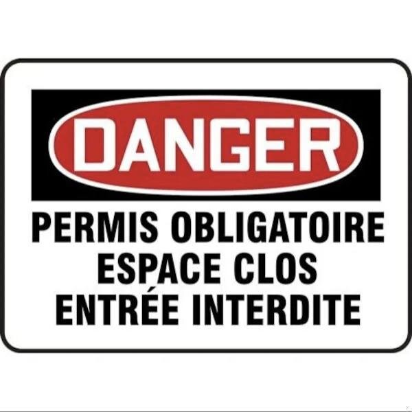 Accuform FRENCH OSHA DANGER SAFETY SIGN FRMCSP058JXV FRMCSP058JXV - main